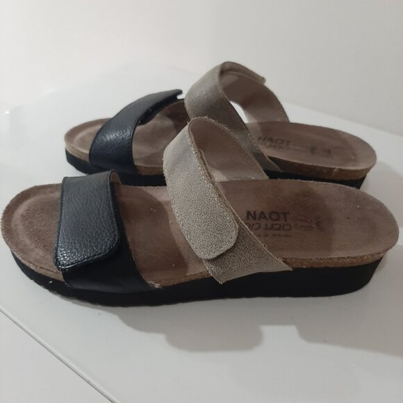 Beautiful Naot leather strap adjustable sandals - Picture 2 of 11